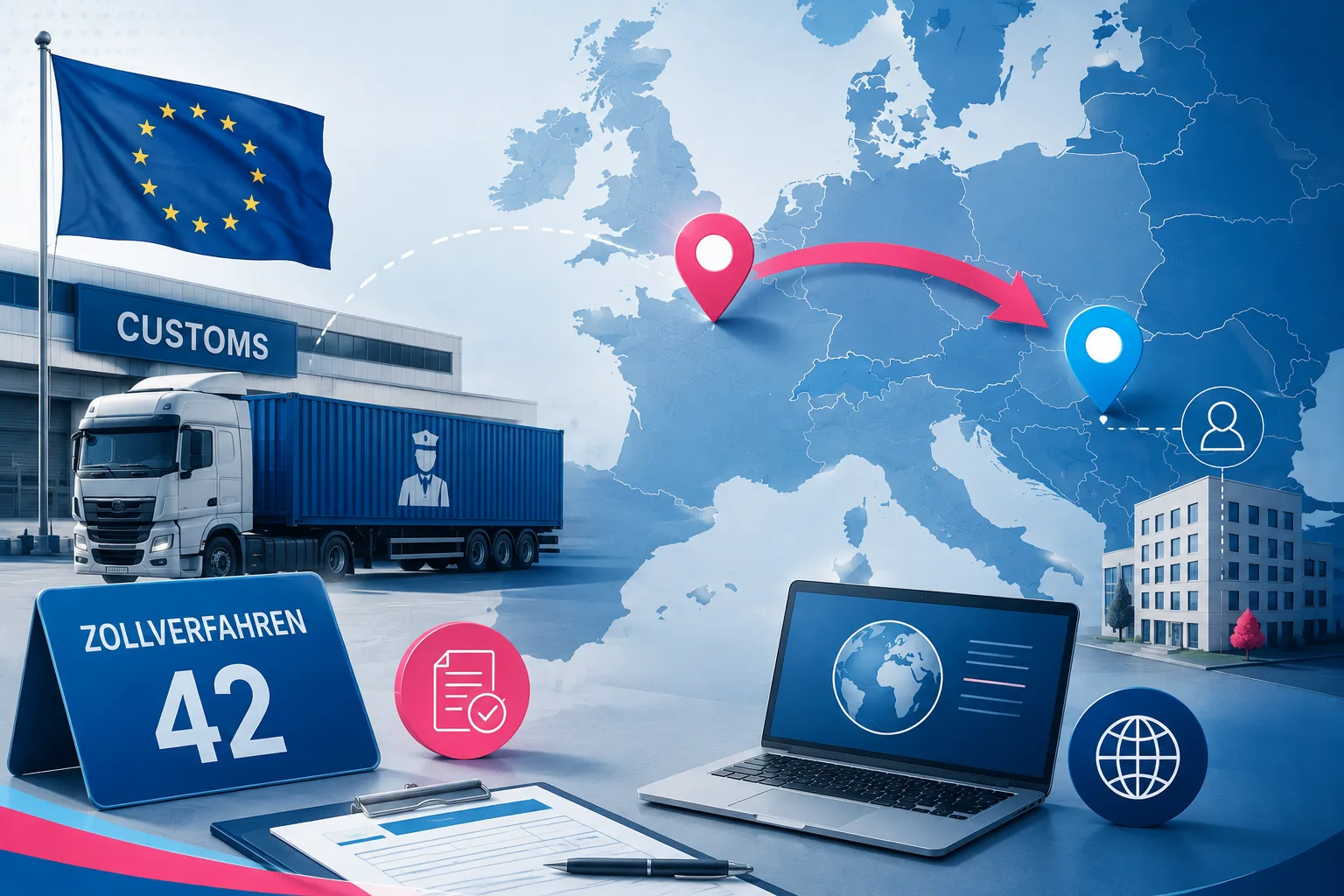 Zollverfahren 4200 - Einfuhrverzollung in die EU für Schweizer Unternehmen, Incoterms 2020 DDP